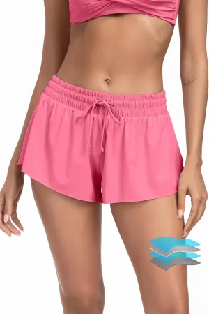 Beautikini Period Swim 2-in-1 Shorts Menstrual Leakproof Bathing Suit Bottoms Flowy Athletic Skirt for Teen Girls