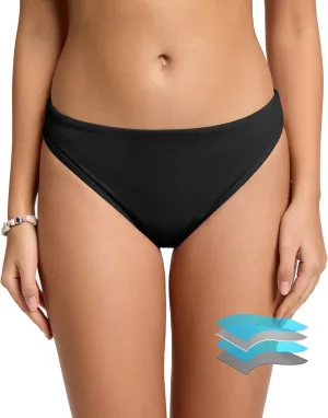 Beautikini Period Swimwear Bikini Menstrual Swim Bottoms Leakproof Low Waisted Period Bathing Suit Bottoms for Teen Girls