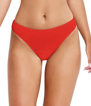 Beautikini Period Swimwear Bikini Menstrual Swim Bottoms Leakproof Low Waisted Period Bathing Suit Bottoms for Teen Girls