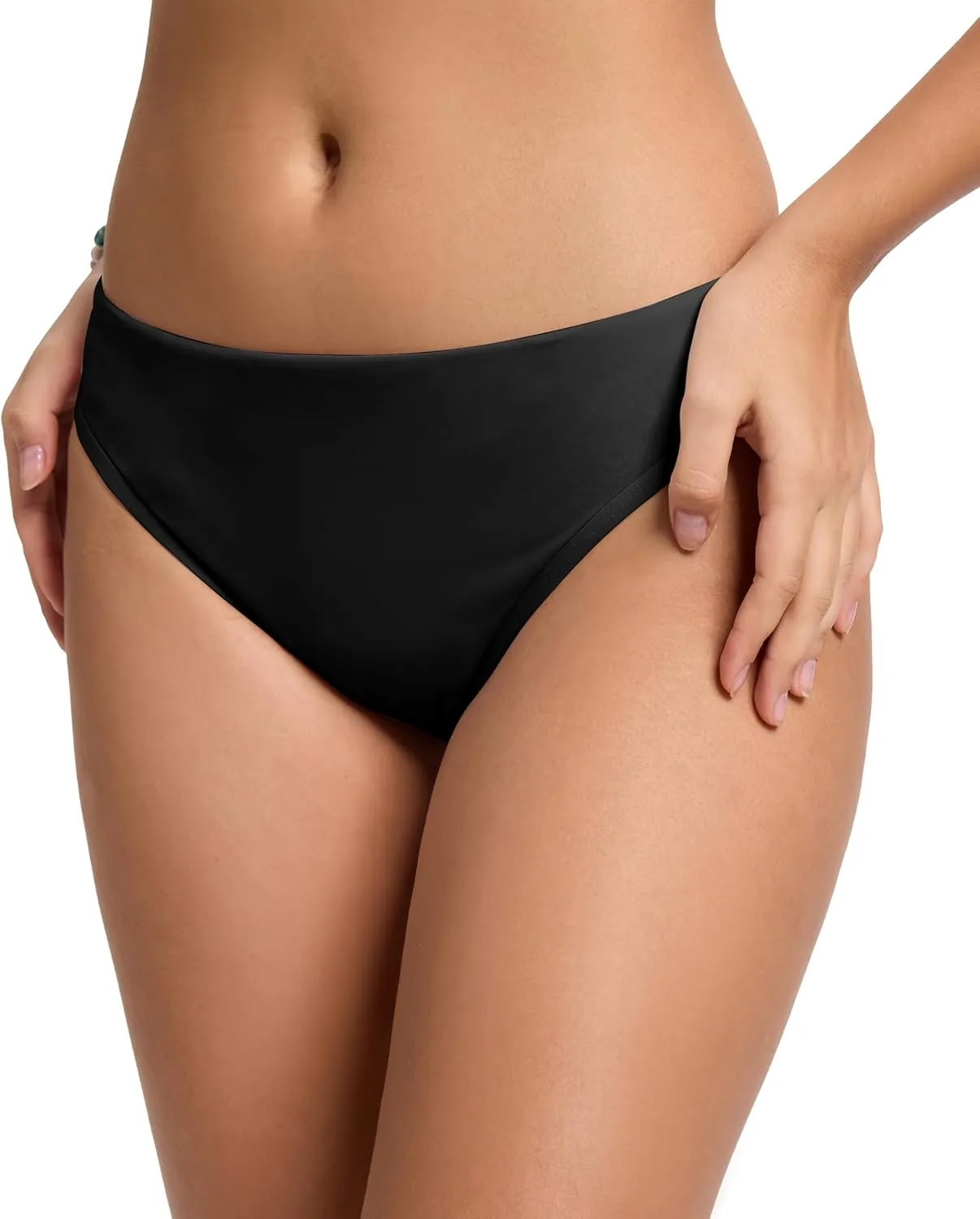 Beautikini Period Swimwear Bikini Menstrual Swim Bottoms Leakproof Low Waisted Period Bathing Suit Bottoms for Teen Girls