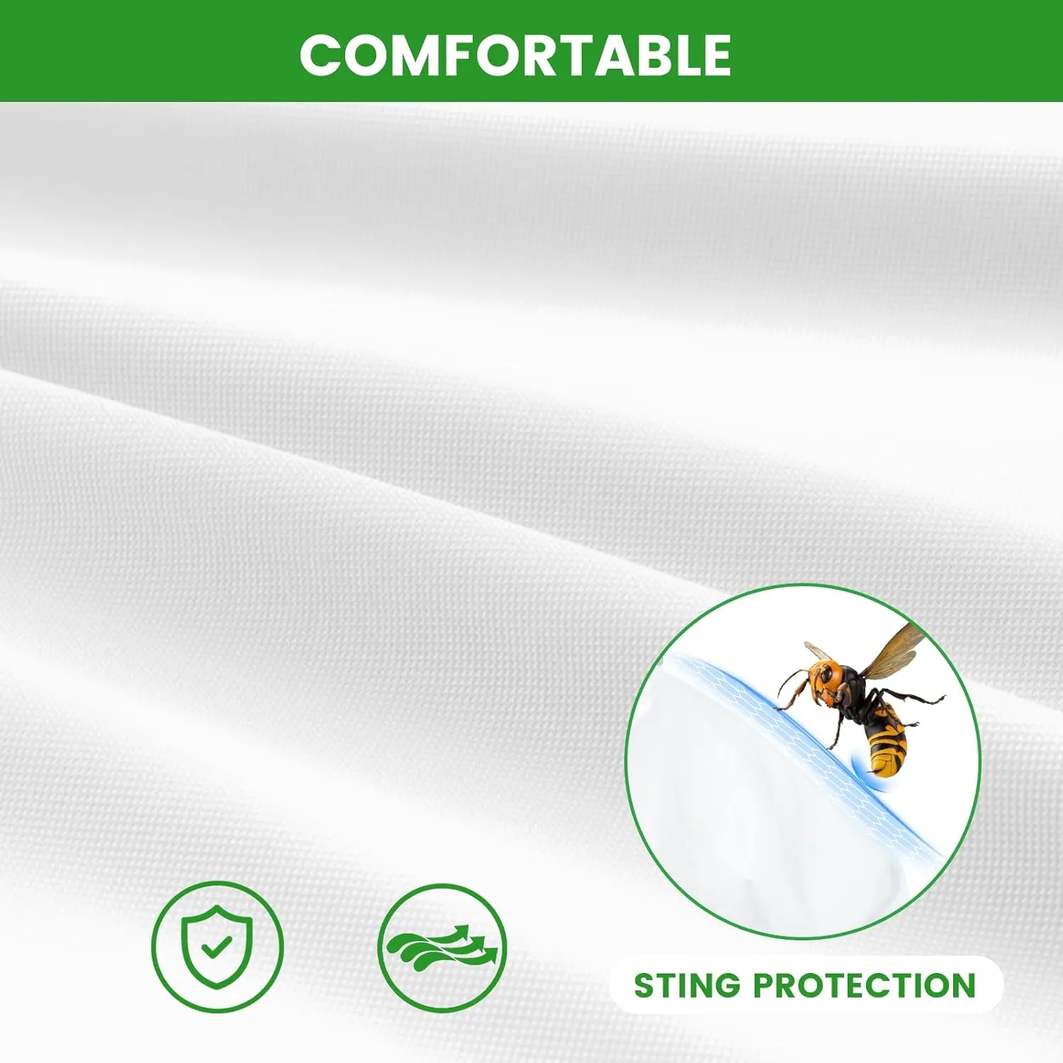 Bee Suit Sting Proof for Men Women, Fully Body Bee Keeper Suits with Gloves & Veil Hood for Beekeeping Protection (XL)