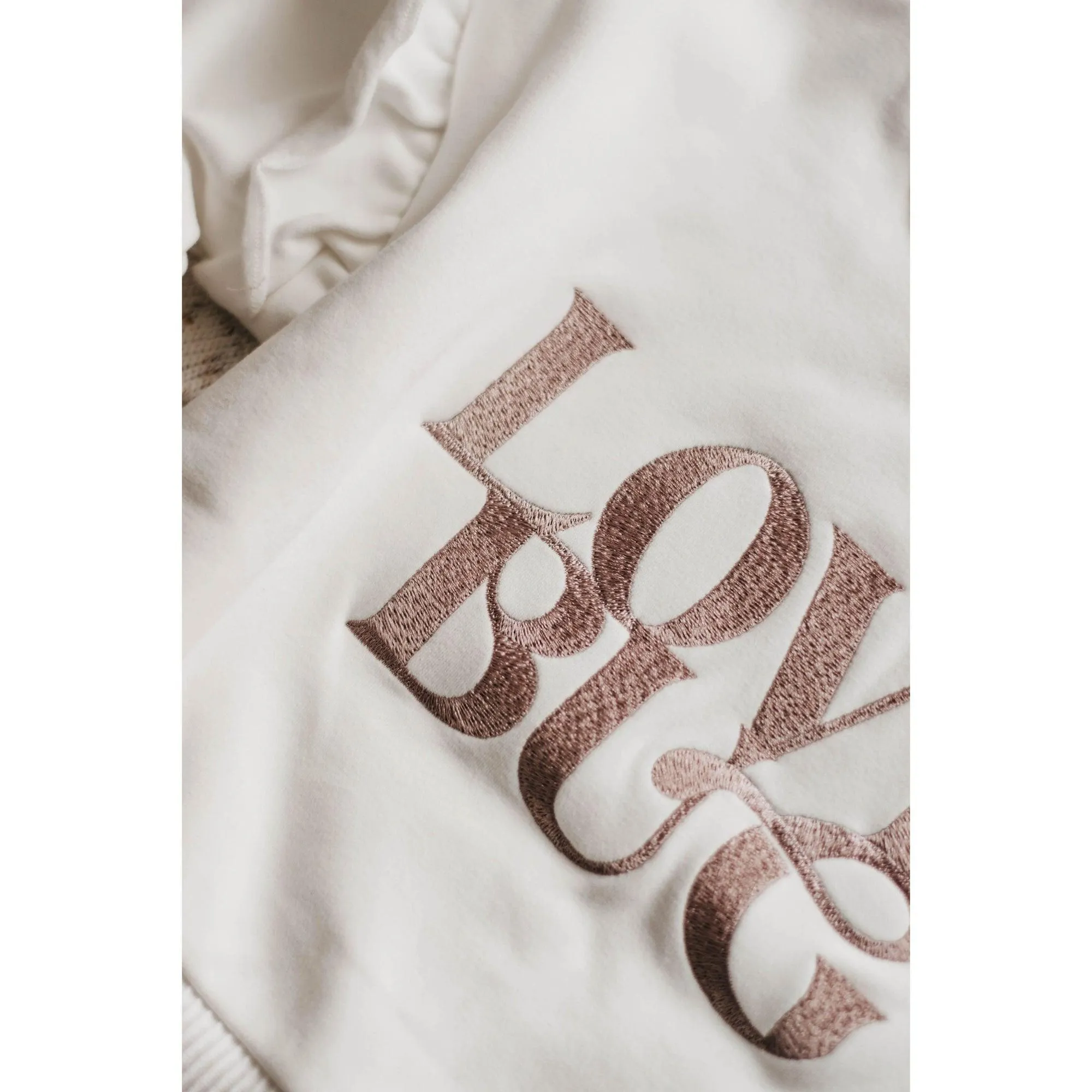 Bencer and Hazelnut | Love Bug Jumper, Mushroom Frill (White) - Size Newborn