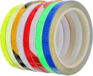 BESPORTBLE Mountain Bike Reflective Stickers 8 Rolls Bike Reflective Decal Waterproof and Sturdy Tape for Night Safety