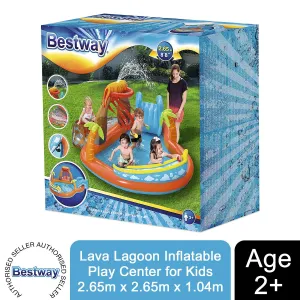 Bestway Sea Life Lava Lagoon Inflatable Play Center for Kids 2.65 x 2.65 x 1.04m