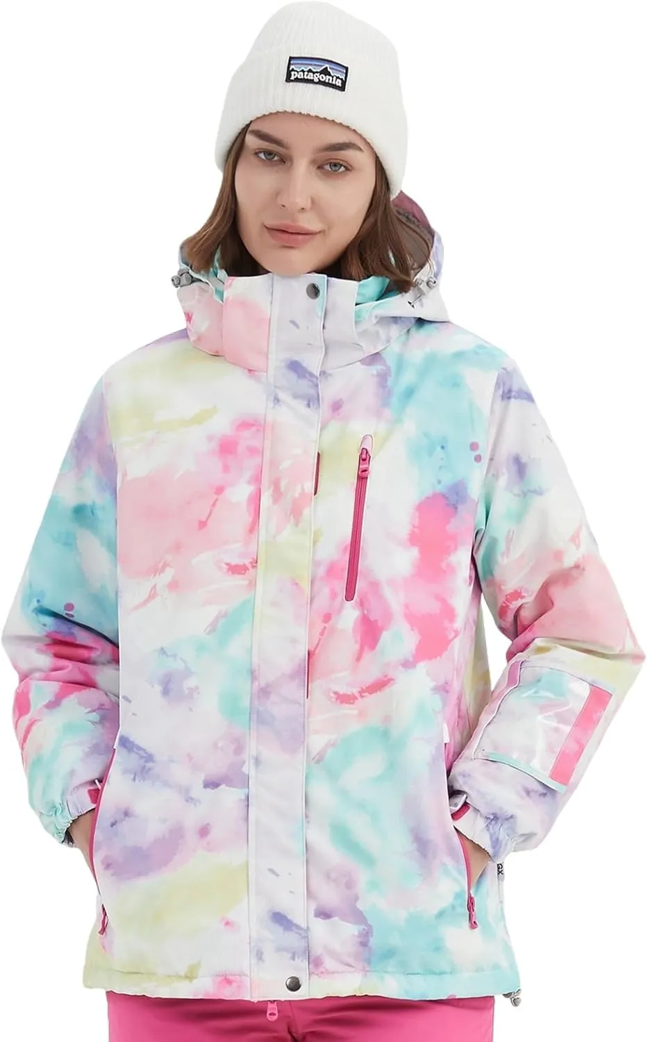 BGX Bluemagic Women's Ski Suit Windproof Waterproof Snowboard Colorful Printed Ski Snow Winter Jacket