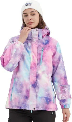 BGX Bluemagic Women's Ski Suit Windproof Waterproof Snowboard Colorful Printed Ski Snow Winter Jacket