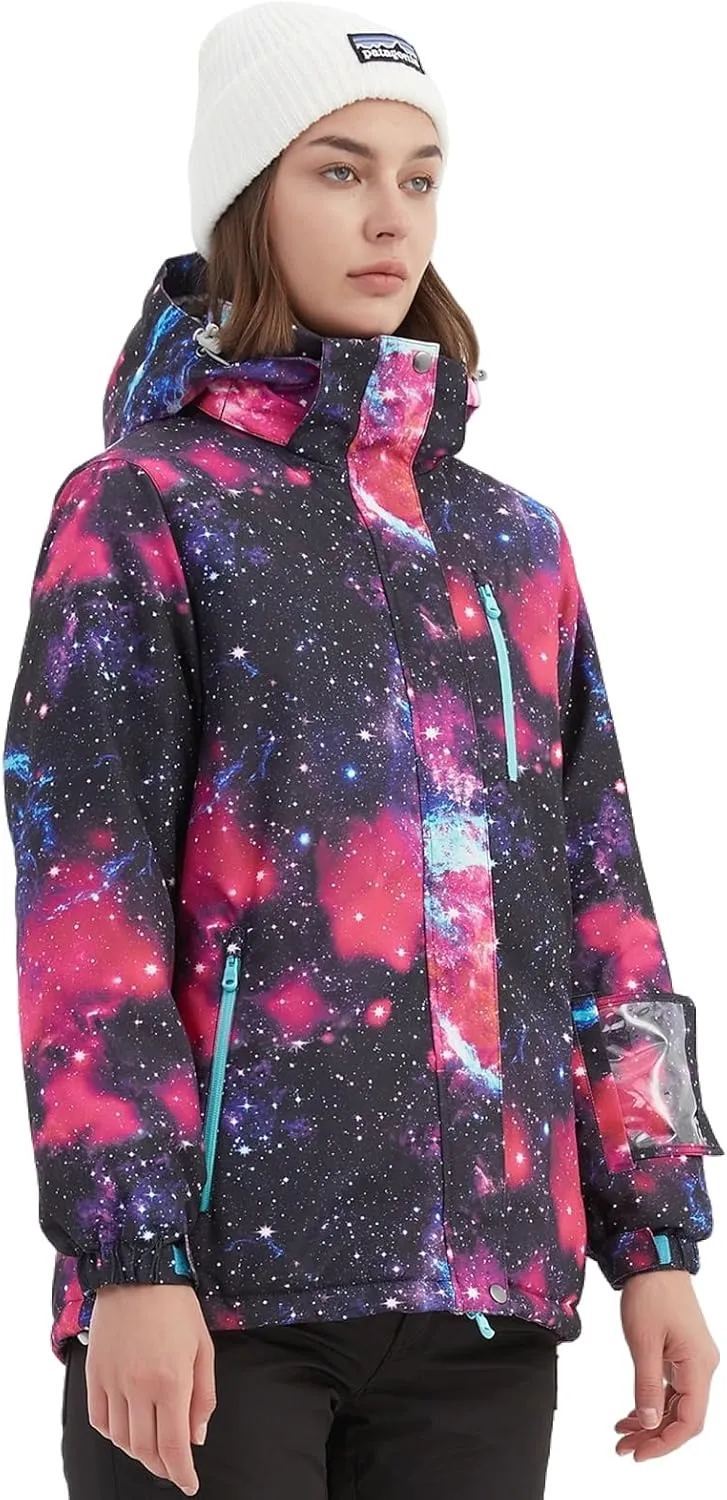 BGX Bluemagic Women's Ski Suit Windproof Waterproof Snowboard Colorful Printed Ski Snow Winter Jacket