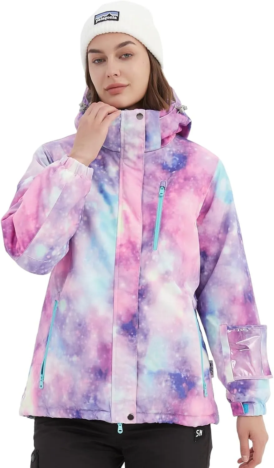 BGX Bluemagic Women's Ski Suit Windproof Waterproof Snowboard Colorful Printed Ski Snow Winter Jacket