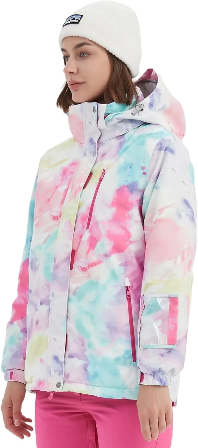 BGX Bluemagic Women's Ski Suit Windproof Waterproof Snowboard Colorful Printed Ski Snow Winter Jacket