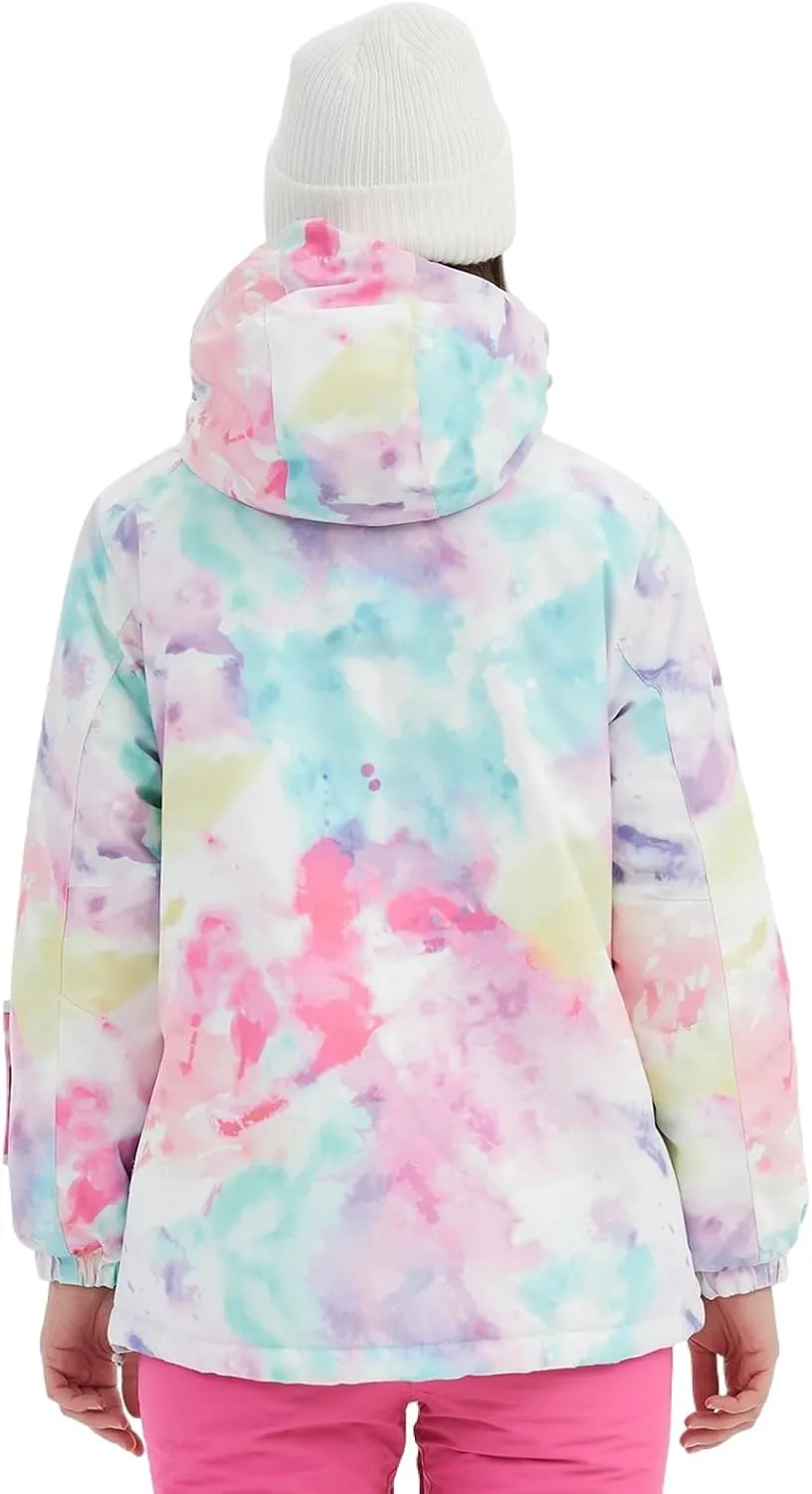 BGX Bluemagic Women's Ski Suit Windproof Waterproof Snowboard Colorful Printed Ski Snow Winter Jacket