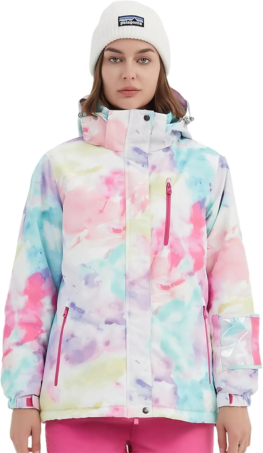 BGX Bluemagic Women's Ski Suit Windproof Waterproof Snowboard Colorful Printed Ski Snow Winter Jacket