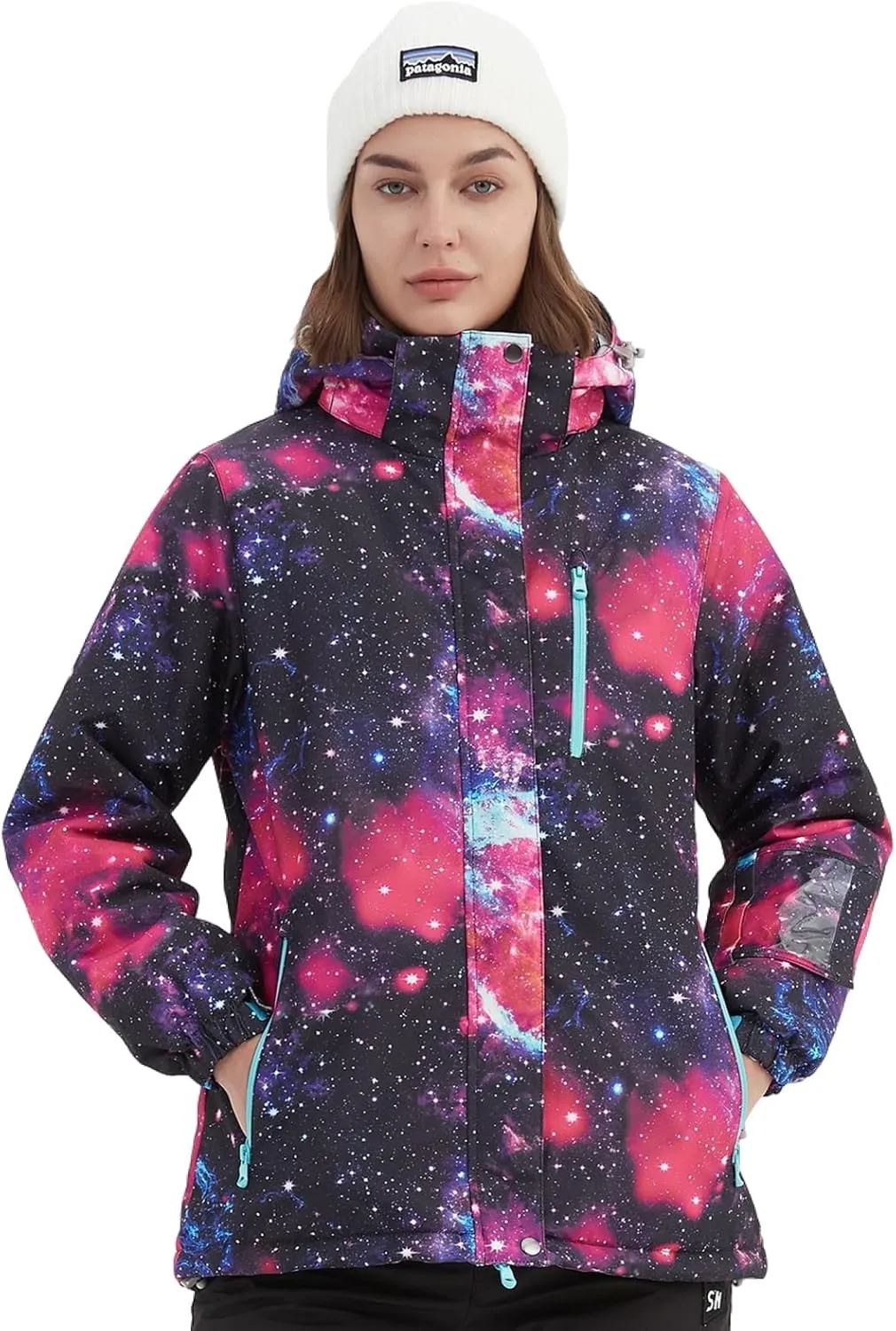 BGX Bluemagic Women's Ski Suit Windproof Waterproof Snowboard Colorful Printed Ski Snow Winter Jacket