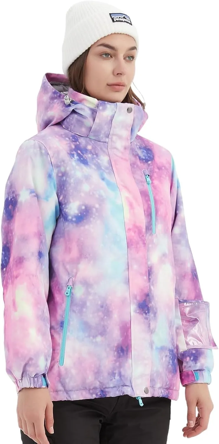 BGX Bluemagic Women's Ski Suit Windproof Waterproof Snowboard Colorful Printed Ski Snow Winter Jacket