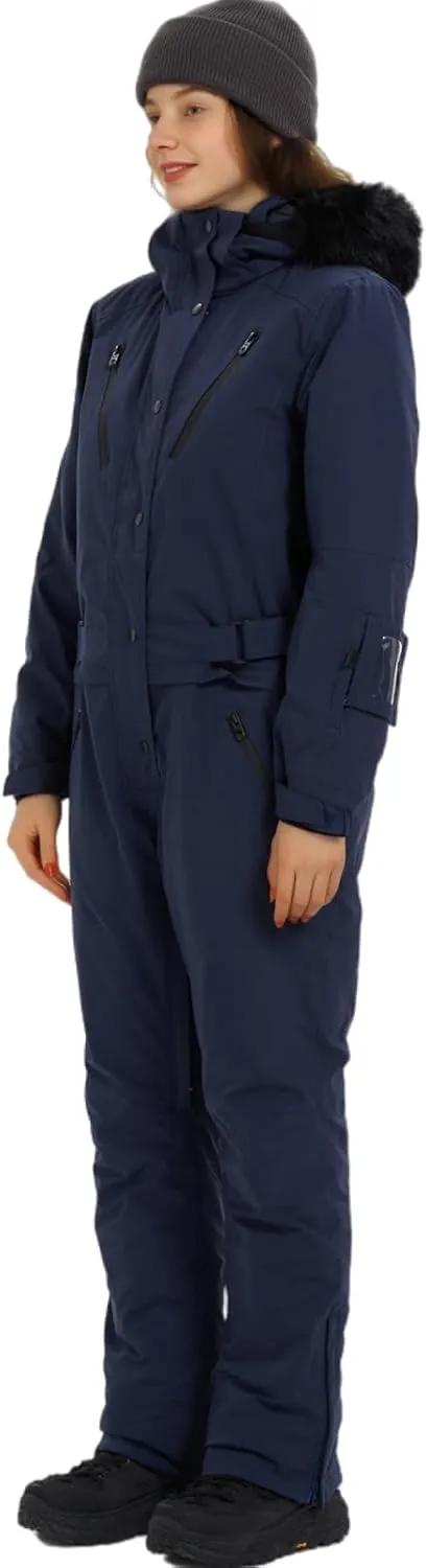 BGX Bluemagic Womens Snowsuit One Pieces Ski Suits Insulated Jumpsuit Waterproof Windproof Snowboard Jackets for Outdoor