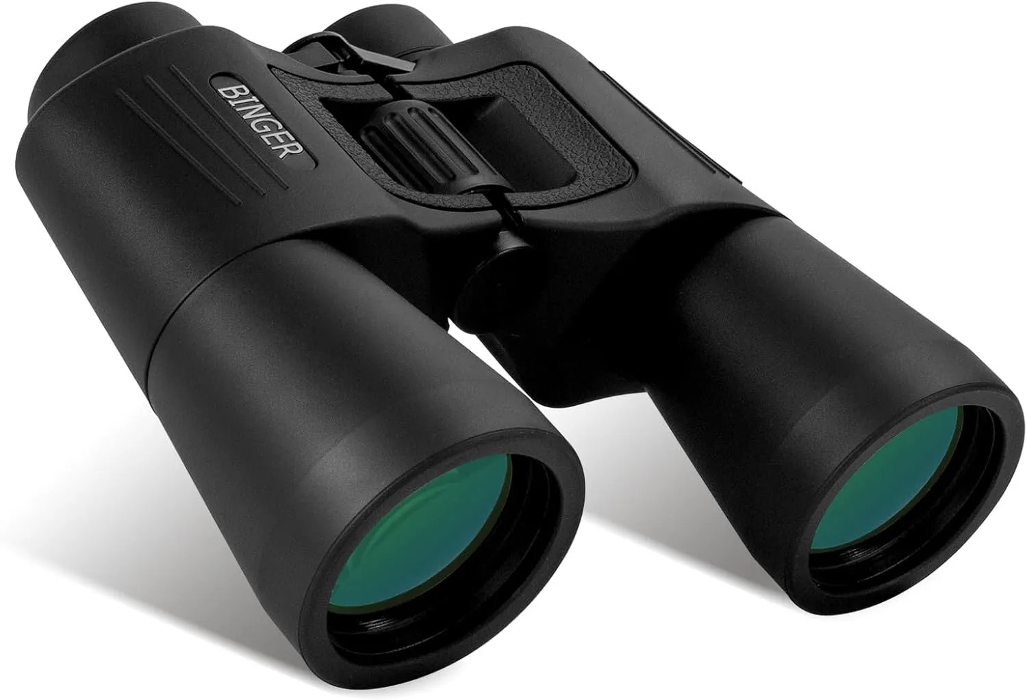Binger 10x50 Long Eye Relief Porro Prism Binoculars BK 7 Prism high Definition Fully Coat Large Focus Wheel Fast Focus