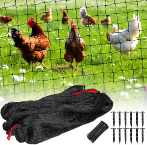 Bird Netting 50'x50' with 2.4" Square Mesh Bird Net Garden Netting for Chicken Coop, Poultry Netting Heavy Duty Nylon for Garden, Aviary, Pests, Deer Fence Chicken Netting Fruit Tree Netting