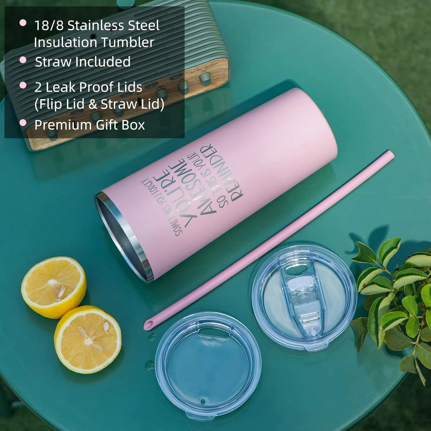 Birthday Gift for Women Friends Female, Thank You & Inspirational Gifts, Birthday Presents for Friend,Her,Coworker,Employee-22 Oz Stainless Steel Tumbler