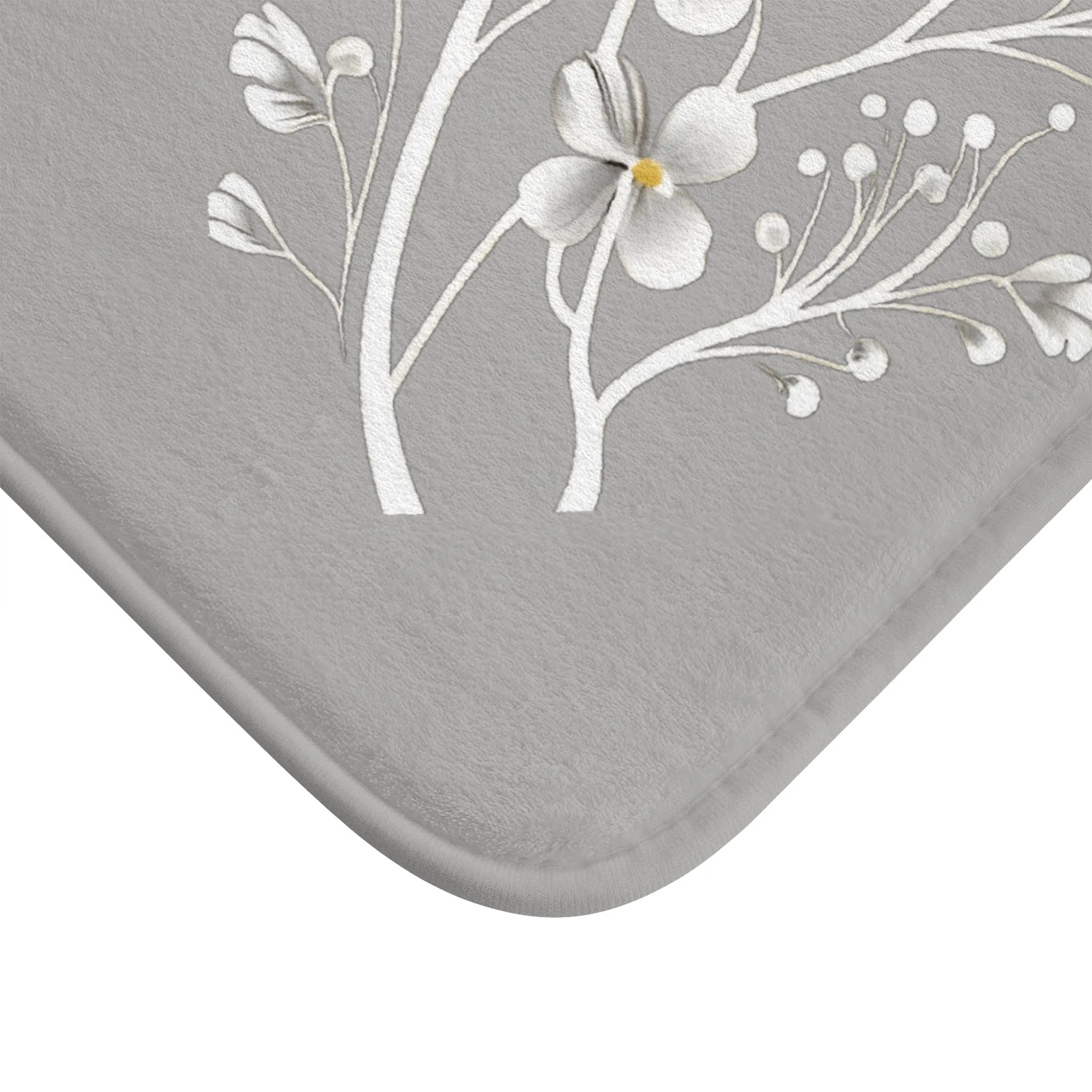 Blossom Whispers Memory Foam Bath Mat