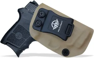 Bodyguard 380 Holster IWB Kydex Holster Fit: Smith & Wesson M&P Bodyguard 380 / Bodyguard 380 with Integrated Laser Pistol⎜Inside Waistband Carry⎜Adj. Cant Retention⎜Cover Mag-Button⎜No Wear⎜No Jitter