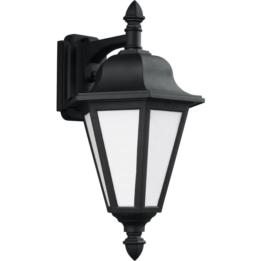 Brentwood Black LED Outdoor Wall Lantern