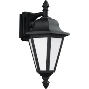 Brentwood Black LED Outdoor Wall Lantern