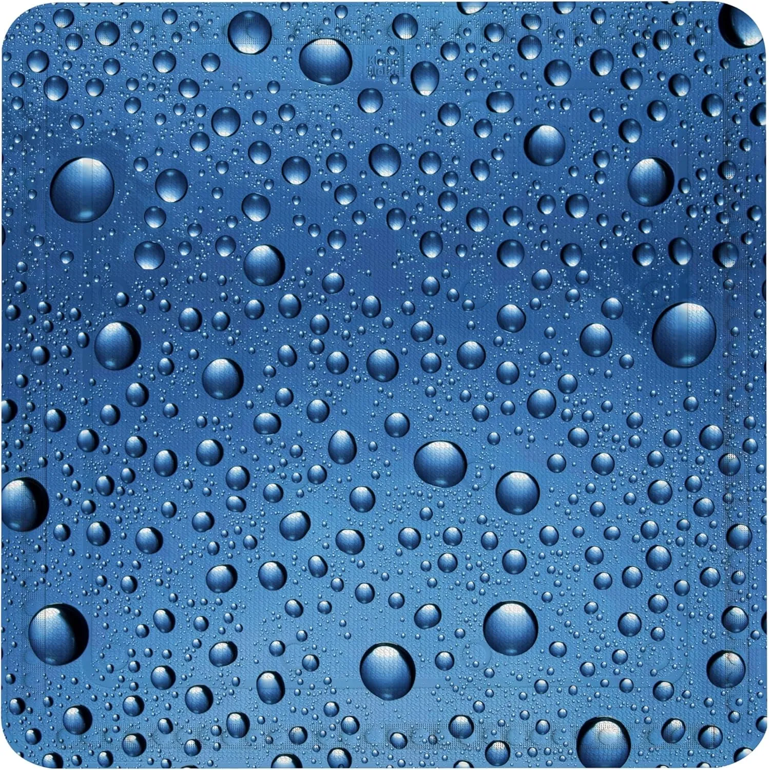 Bubble Shower Stall Mats - Marine Blue (21.7x21.7in)