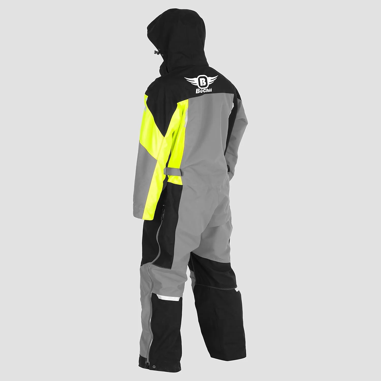 Buchii Resolve One Piece SnowSuit mens Snowmobile Suit Waterproof Durable 30K 30K Fabric