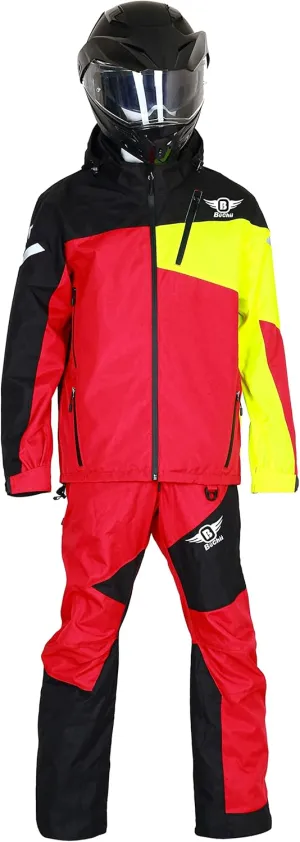 Buchii Resolve Two Piece SnowSuit mens Snowmobile Suit Waterproof Durable 30K 30K Fabric