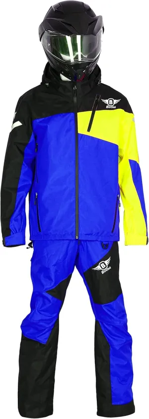 Buchii Resolve Two Piece SnowSuit mens Snowmobile Suit Waterproof Durable 30K 30K Fabric