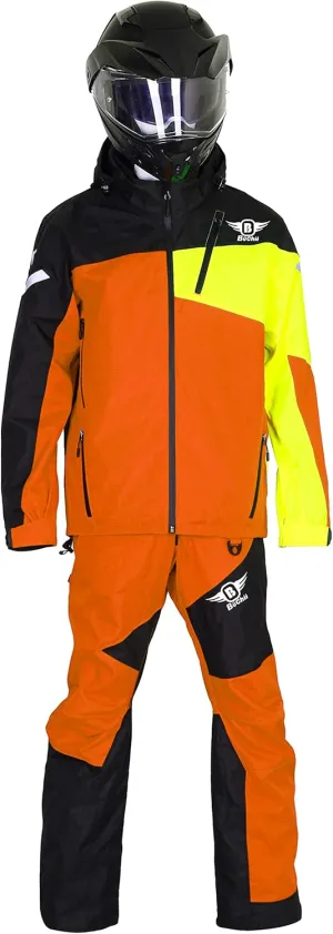Buchii Resolve Two Piece SnowSuit mens Snowmobile Suit Waterproof Durable 30K 30K Fabric
