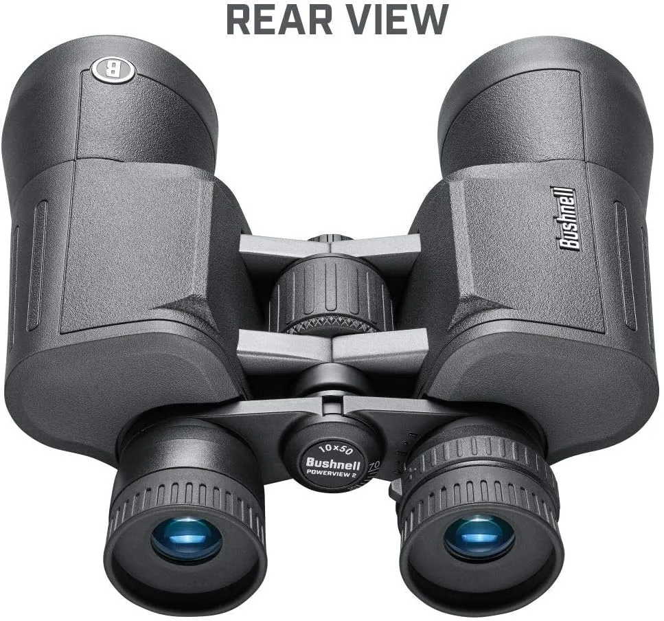 Bushnell PowerView 2 Binoculars, High-Definition Binoculars with Multi-Coated Lenses, Durable Aluminum Alloy Chassis, Wide Field of View, Ideal for Wildlife Observation, Hiking and Sporting Events