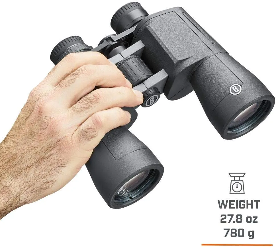 Bushnell PowerView 2 Binoculars, High-Definition Binoculars with Multi-Coated Lenses, Durable Aluminum Alloy Chassis, Wide Field of View, Ideal for Wildlife Observation, Hiking and Sporting Events