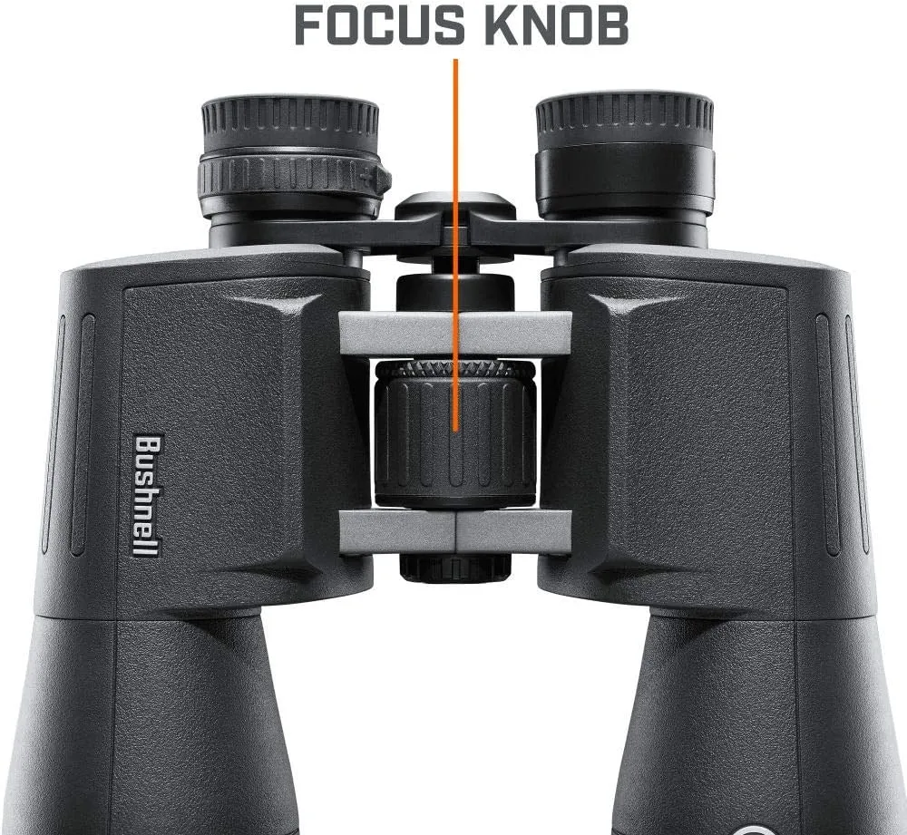 Bushnell PowerView 2 Binoculars, High-Definition Binoculars with Multi-Coated Lenses, Durable Aluminum Alloy Chassis, Wide Field of View, Ideal for Wildlife Observation, Hiking and Sporting Events