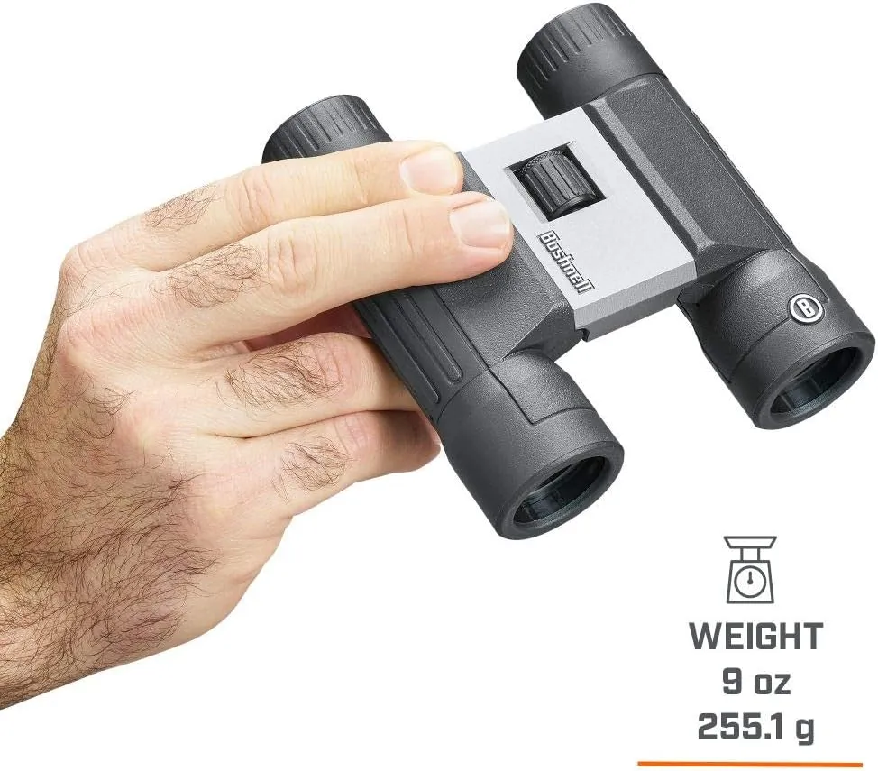 Bushnell PowerView 2 Binoculars, High-Definition Binoculars with Multi-Coated Lenses, Durable Aluminum Alloy Chassis, Wide Field of View, Ideal for Wildlife Observation, Hiking and Sporting Events