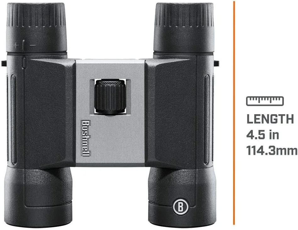 Bushnell PowerView 2 Binoculars, High-Definition Binoculars with Multi-Coated Lenses, Durable Aluminum Alloy Chassis, Wide Field of View, Ideal for Wildlife Observation, Hiking and Sporting Events