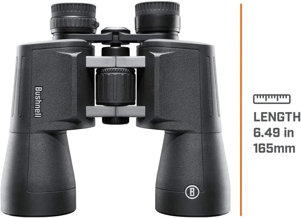 Bushnell PowerView 2 Binoculars, High-Definition Binoculars with Multi-Coated Lenses, Durable Aluminum Alloy Chassis, Wide Field of View, Ideal for Wildlife Observation, Hiking and Sporting Events