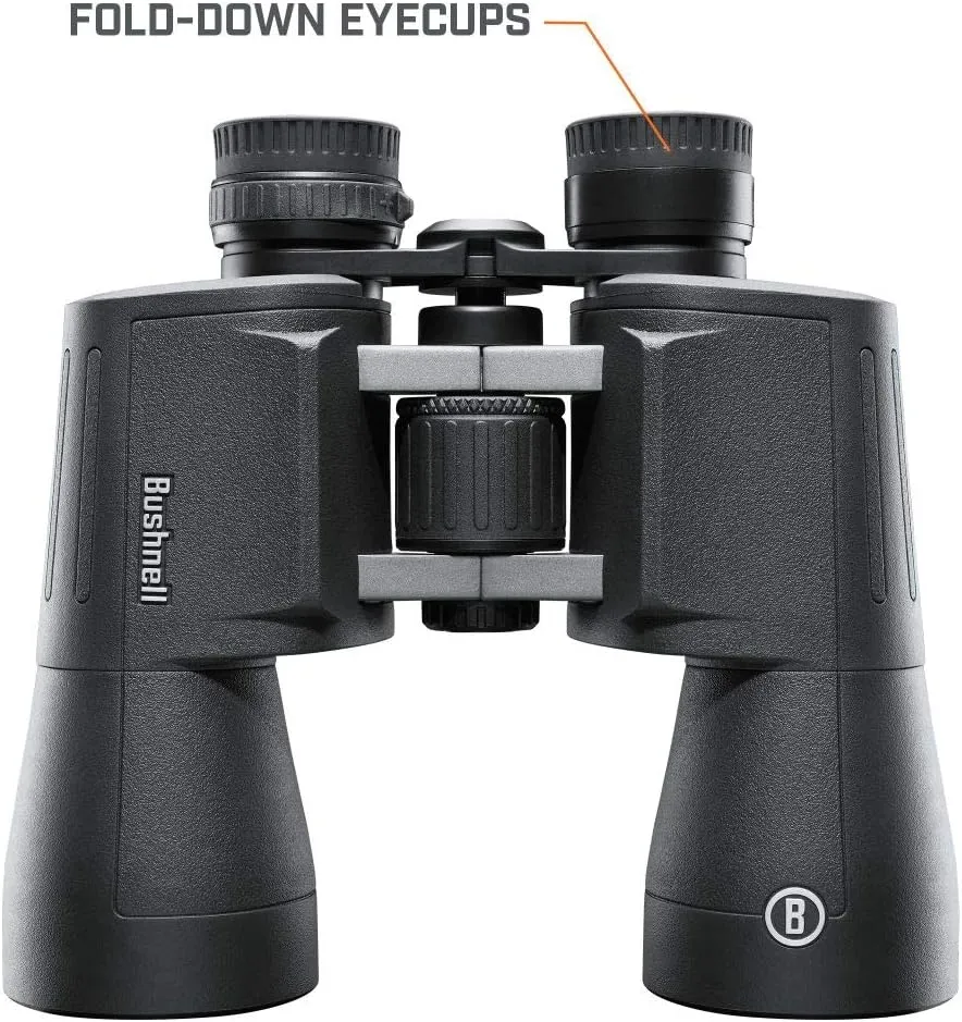 Bushnell PowerView 2 Binoculars, High-Definition Binoculars with Multi-Coated Lenses, Durable Aluminum Alloy Chassis, Wide Field of View, Ideal for Wildlife Observation, Hiking and Sporting Events