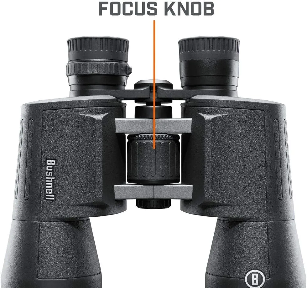 Bushnell PowerView 2 Binoculars, High-Definition Binoculars with Multi-Coated Lenses, Durable Aluminum Alloy Chassis, Wide Field of View, Ideal for Wildlife Observation, Hiking and Sporting Events