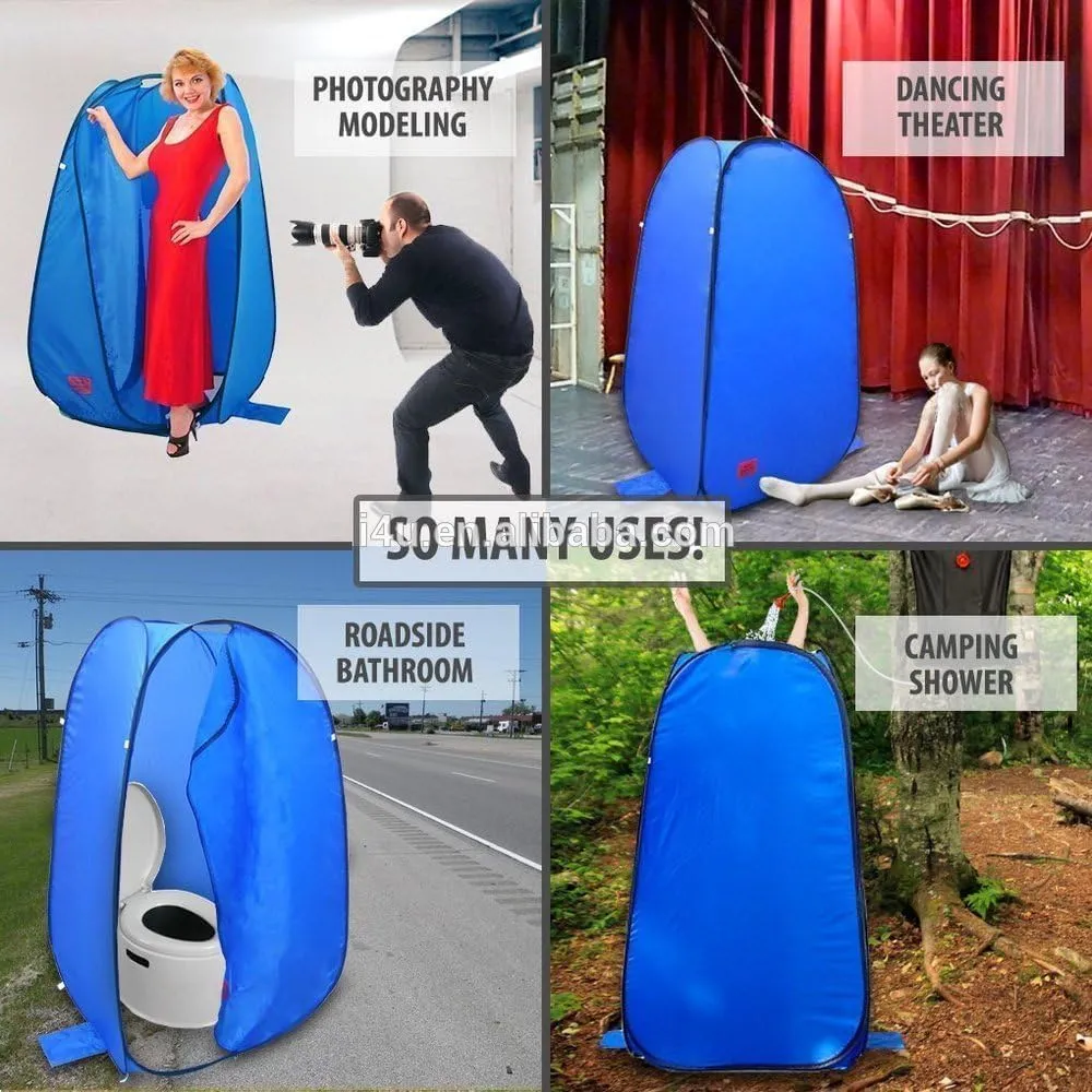 Camping Pop Up Tent - Portable Camping Beach Shade Outdoor Setup for Privacy Shower, Toilet for Family Instant Easy Setup Camping Hiking & Traveling Tent (Orange)