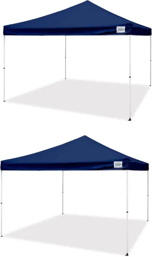 Canopy M-Series Pro 2 12 x 12 Straight Leg Pop-Up Canopy, Blue (2 Pack)