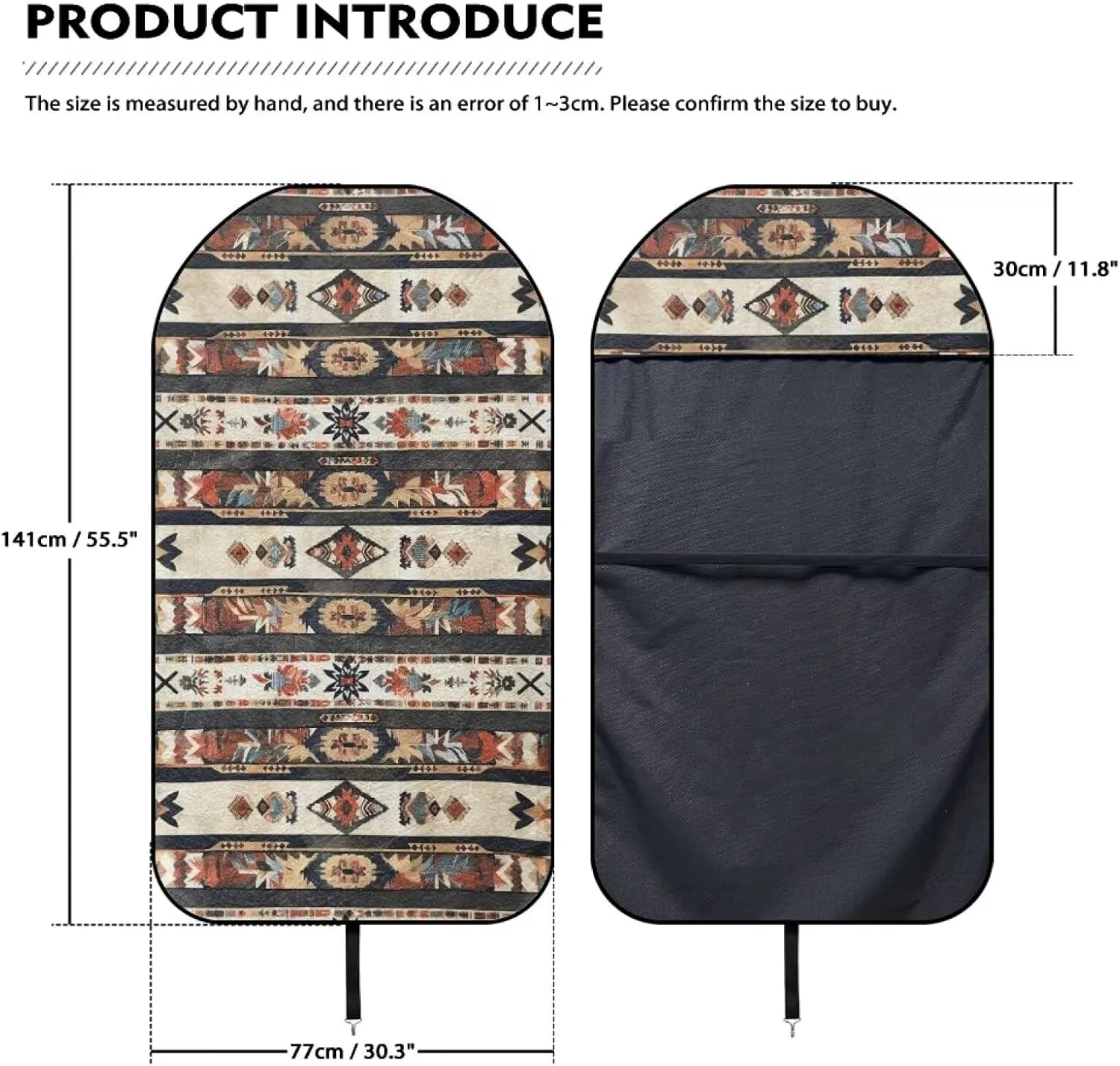 Car Front Seat Cover, Hawaii Tiki Printed Waterproof Sweat Towel Seat Cover for Women and Men, Comfy Stretchy Car Seat Covers for After Swimming Surfing Activities Workout Outdoor