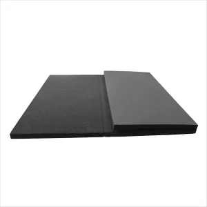 Carpet Bonded Foam Folding Mats - Trifold Exercise Mat for Tumbling, Gymnastics, Wrestling, Martial Arts, MMA, Aerobics, and Plyometrics - Foam Tumbling Mat – 4' x 6' x 1-3/8"