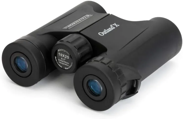 Celestron 71341 10 x 25 Outland X Binocular, Black