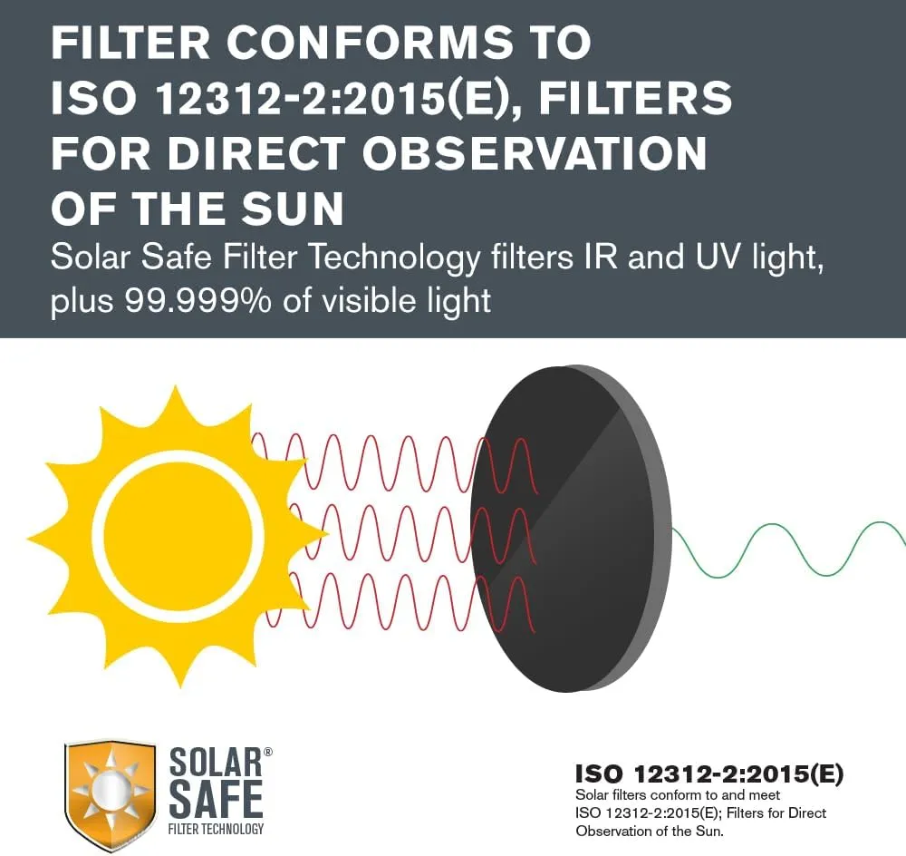 Celestron EclipSmart 12x50 Porro Solar Binocular with 5 Degree Angle of View