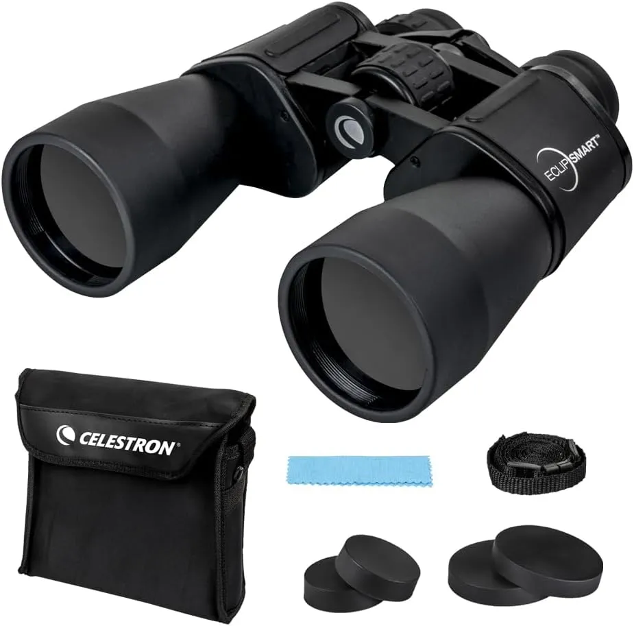 Celestron EclipSmart 12x50 Porro Solar Binocular with 5 Degree Angle of View
