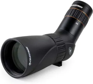 Celestron – Hummingbird 56mm Angled Spotting Scope – Ultra Portable Micro Spotting Scope – 9-27x Zoom Eyepiece – Fully Multi-Coated Optics – Rubber Armored – Tripod Adaptable