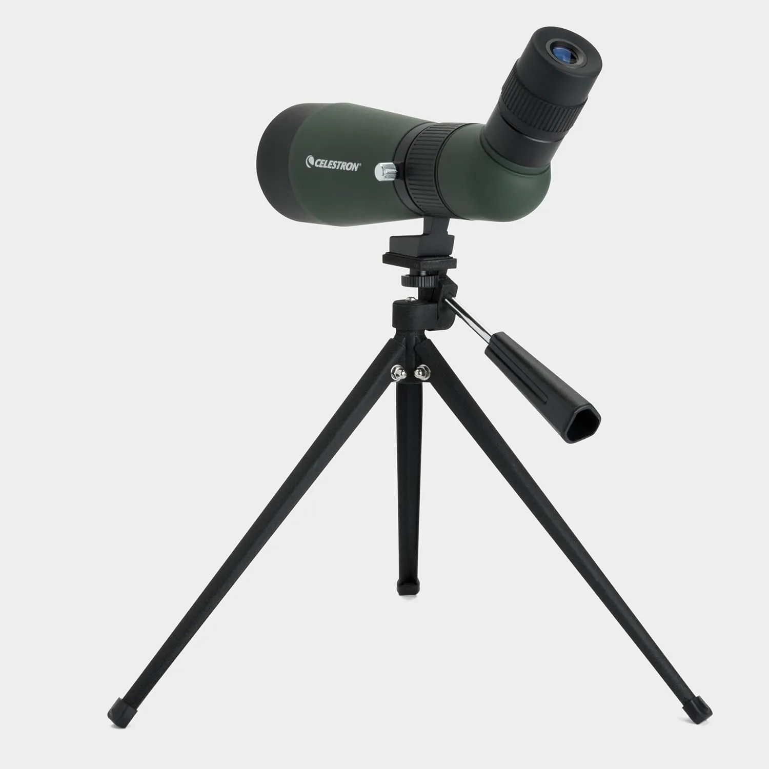 Celestron – LandScout 60mm Angled Spotting Scope – Fully Coated Optics – 12–36x Zoom Eyepiece – Rubber Armored – Tabletop Tripod and Smartphone Adapter