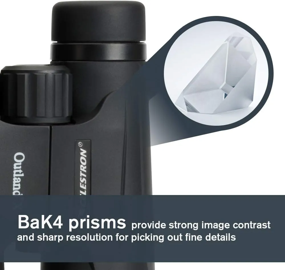 Celestron – Outland X 8x42 Binoculars – Waterproof & Fogproof – Binoculars for Adults – Multi-Coated Optics and BaK-4 Prisms – Protective Rubber Armoring