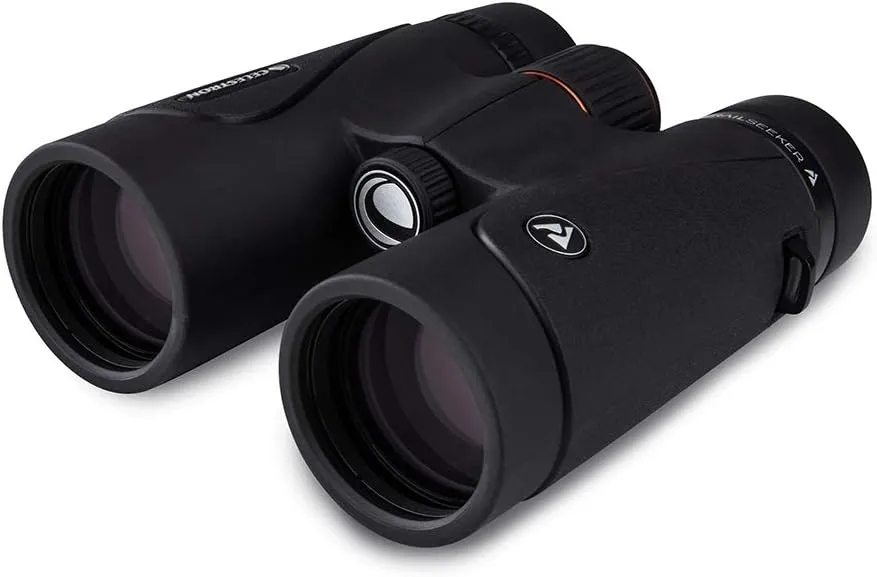Celestron – TrailSeeker 10x42 Binoculars – Fully Multi-Coated Optics – Binoculars for Adults – Phase and Dielectric Coated BaK-4 Prisms – Waterproof & Fogproof – Rubber Armored – 6.5 Feet Close Focus