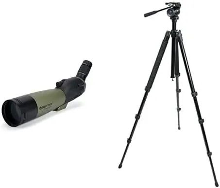 Celestron Ultima 80 Angled Spotting Scope Bundle for Bird Watching and Outdoor Adventures